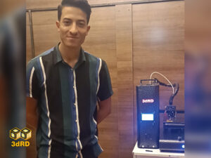 تحویل پرینتر سه بعدی 3dRD در کارخانه به همراه آموزش و تست چاپ قطعه