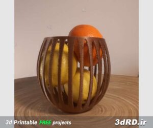 دانلود طرح سه بعدی سبد میوه متفاوت