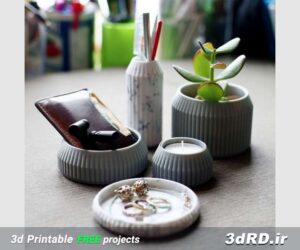 دانلود طرح سه بعدی جای شمع های وارمر برای زیر قوری و دکوری