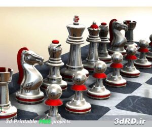 دانلود طرح سه بعدی مهره شطرنج