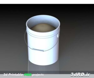 دانلود طرح سه بعدی سطل- گالن