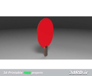 دانلود مدل سه بعدی راکت پینگ پنگ