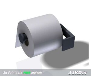 دانلود طرح سه بعدی دستمال توالت