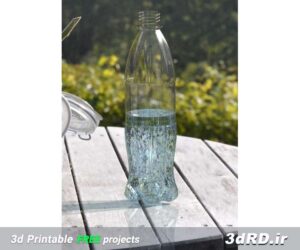 دانلود مدل سه بعدی بطری آب شفاف