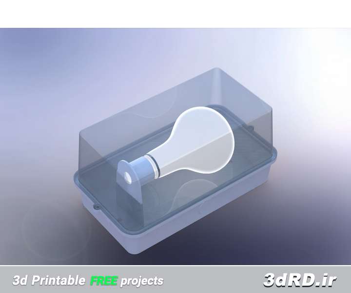 دانلود مدل سه بعدی حباب محافظ لامپ