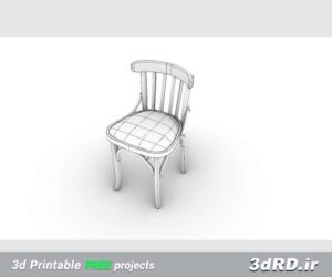 دانلود طرح سه بعدی صندلی کافه