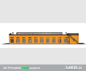 دانلود طرح ماکت ساختمان کارخانه