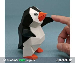 دانلود طرح سه بعدی پنگوئن اسباب بازی