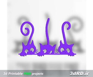 دانلود طرح سه بعدی برچسب دیواری