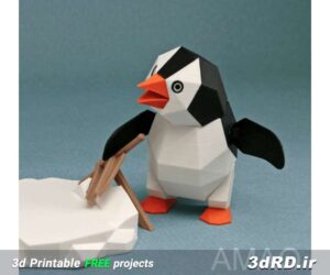 دانلود طرح سه بعدی پنگوئن اسباب بازی