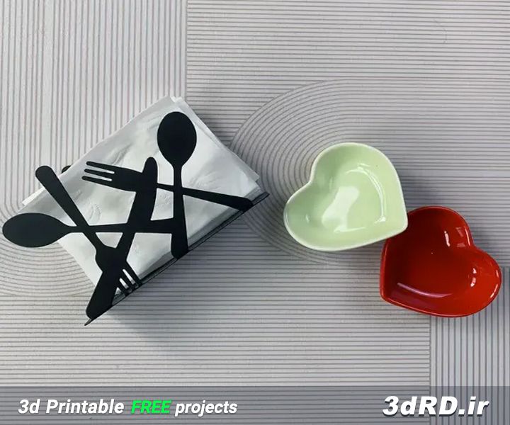 دانلود طرح سه بعدی جا دستمال کاغذی/استند دستمال/استند دستمال سه بعدی/استند دستمال رومیزی