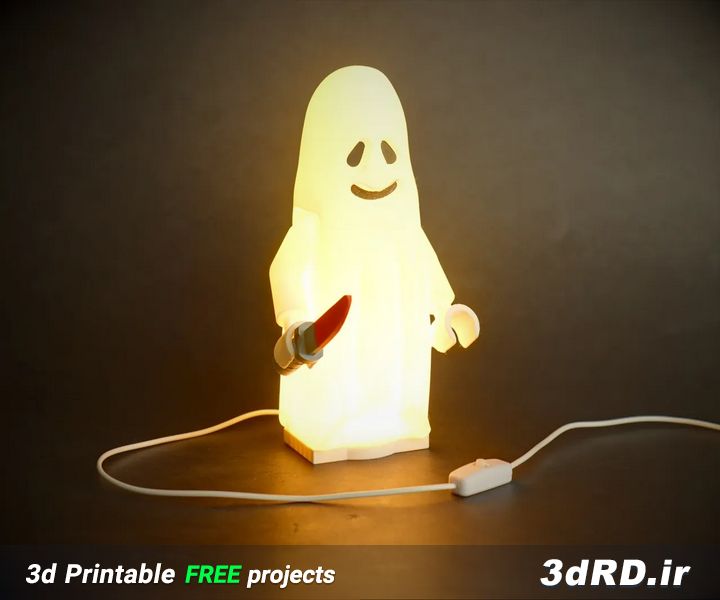 دانلود طرح سه بعدی لامپ شبح /لامپ رومیزی/لامپ رومیزی سه بعدی /لامپ فانتزی /لامپ فانتزی سه بعدی