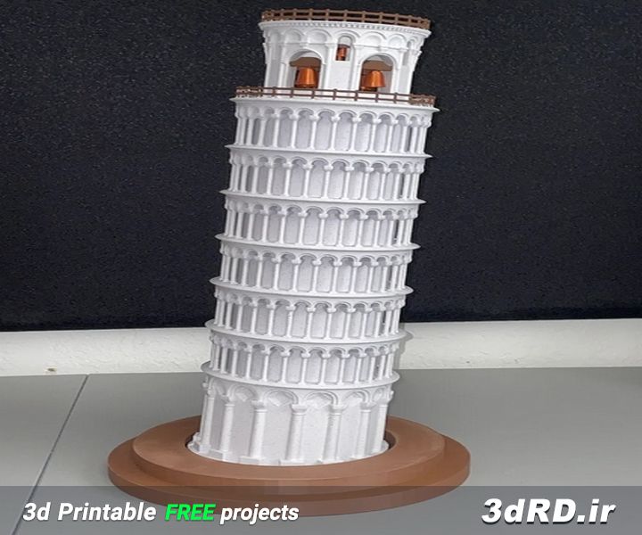 دانلود طرح سه بعدی ماکت برج پیزا/برج پیزا پرینت سه بعدی/برج پیزا ایتالیا/ماکت سه بعدی/ماکت برج/ماکت برج سه بعدی
