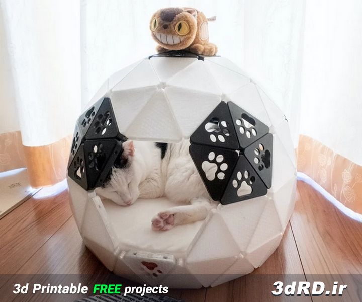 دانلود طرح سه بعدی خانه گربه/لانه حیوانات/خانه حیوانات