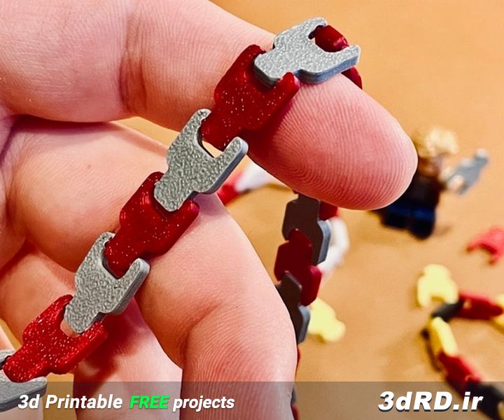 دانلود طرح سه بعدی دستبند اسپرت/دستبند جفتی/دستبند سه بعدی/دستبند
