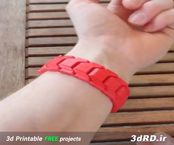 دانلود طرح سه بعدی دستبند چفتی/دستبند/دستبند اسپرت/دستبند سه بعدی/دستبند اسپرت پهن/دستبند چفتی پهن