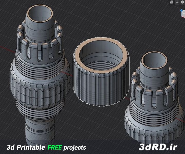 دانلود طرح سه بعدی رابط شیلنگ/رابط
