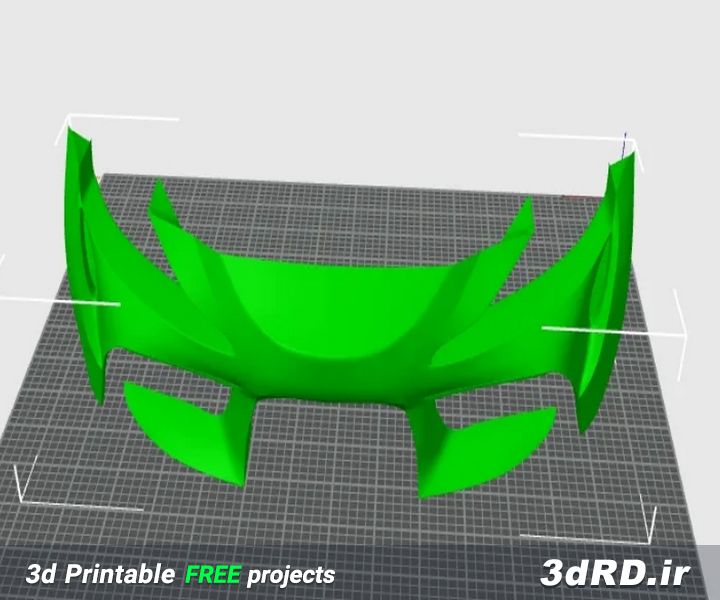 طرح آماده پرینتر سه بعدی سپر ماشین تویوتا سوپرا