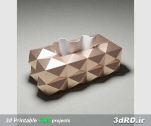 دانلود طرح پرینتر سه بعدی برای ساخت جعبه دستمال کاغذی