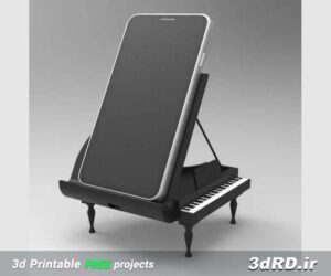 دانلود طرح آماده استند گوشی پیانو برای پرینتر سه بعدی