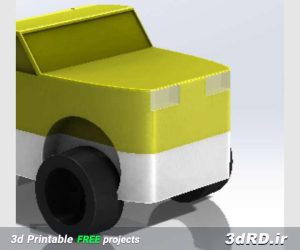 طرح اماده پرینتر سه بعدی برای ساخت ماشین اسباب بازی