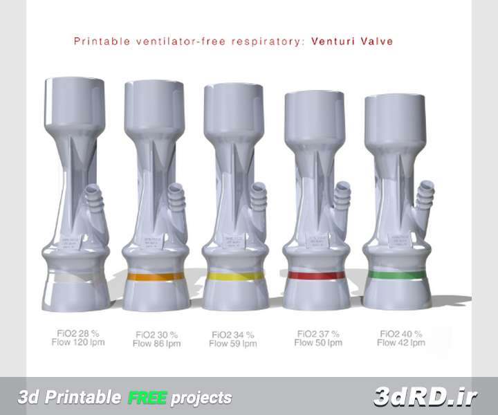 دانلود طرح پرینت سه بعدی برای دریچه تنفسی بدون هواکش