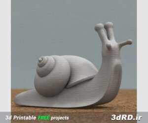 دانلود طرح پرینتر سه بعدی برای ساخت حلزون