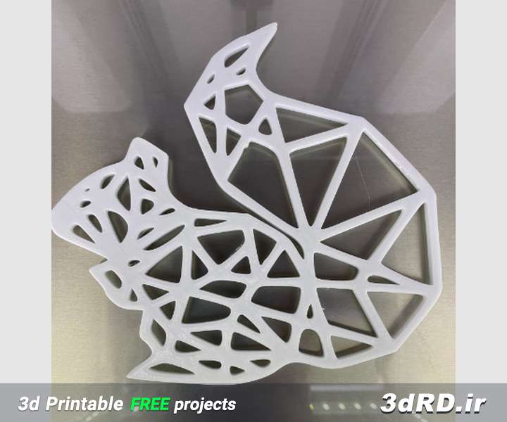 دانلود طرح دیوارکوب سنجاب برای پرینتر سه بعدی