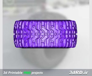 دانلود طرح آماده لاستیک ماشین (تایر) برای پرینتر سه بعدی