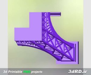 دانلود طرح ماکت برج ایفل برای پرینتر سه بعدی