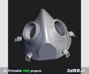 دانلود طرح ماسک فیلتردار برای پرینت سه بعدی
