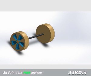 طرح آماده پرینتر سه بعدی برای موتور ماسین اسباب بازی