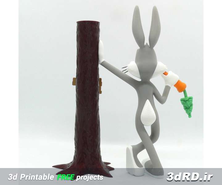 دانلود طرح سه بعدی خرگوش شخصیت کارتونی