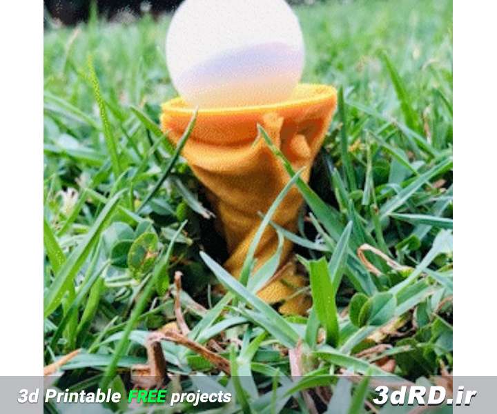 دانلود طرح سه بعدی نگهدارنده توپ کوچک برای بازی گلف