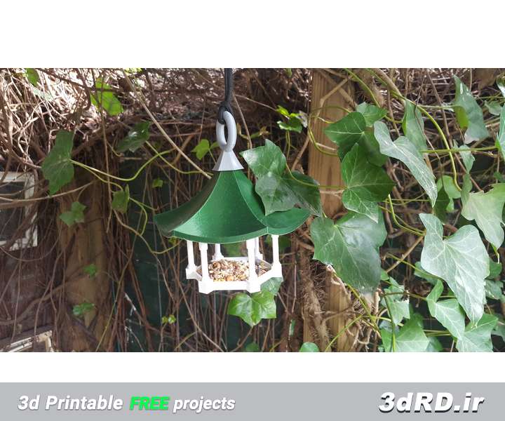 دانلود طرح سه بعدی ظرف درختی برای غذای پرندگان