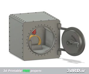 دانلود طرح سه بعدی نگهدارنده حلقه خزانه بانک