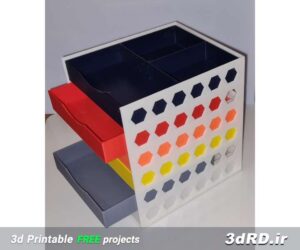 دانلود طرح سه بعدی جعبه کوچک کشویی