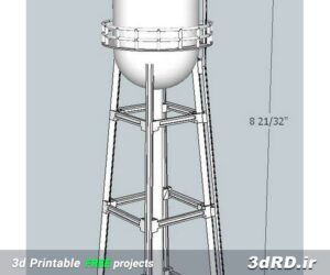 دانلود طرح سه بعدی برج منبع آب قدیمی