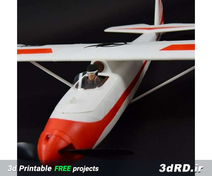 دانلود طرح سه بعدی هواپیمای اسباب بازی باتری خور