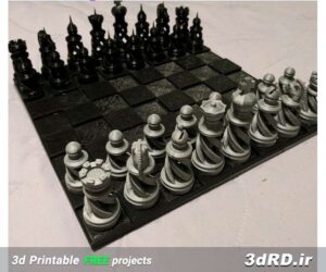 طرح سه بعدی صفحه شطرنج