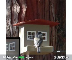 طرح سه بعدی لانه درختی پرندگان