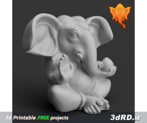 دانلود طرح سه بعدی مجسمه فیل
