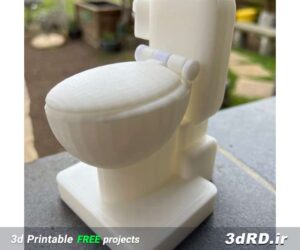دانلود طرح سه بعدی توالت فرنگی مینیاتوری