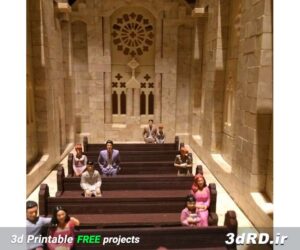 طرح ماکت سه بعدی عبادتگاه