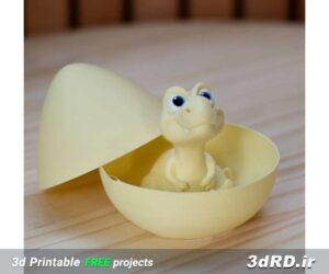 طرح سه بعدی تخم مرغ رنگی سورپرایزی
