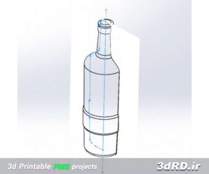 دانلود طرح سه بعدی بطری آب کوچک