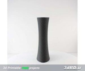 طرح سه بعدی گلدان پلاستیک سبک