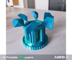 دانلود طرح سه بعدی جعبه کادویی چرخشی