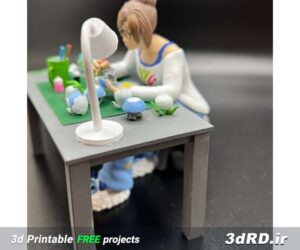 طرح سه بعدی عروسک دخترانه باربی