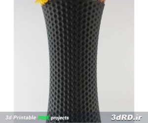 طرح سه بعدی گلدان پلاستیک سبک